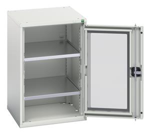 Verso Glazed Clear View Storage Cupboards for Tools with Shelves Verso 525W x 550D x 800H Window Cupboard 2 Shelves